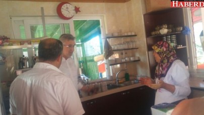 Başkan Kara, hem denetledi hem sohbet etti