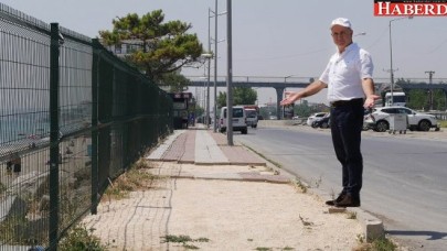 Büyükçekmecede kaldırım parke taşları çalındı