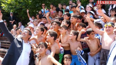 PORTATİF HAVUZLARDA YAZ EĞLENCESİ BAŞLADI