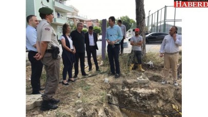 Kaymakam ve Belediye Başkanı incelemelerde bulundu