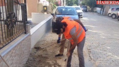 Fen İşleri Müdürlüğü Ekiplerinden hummalı çalışma