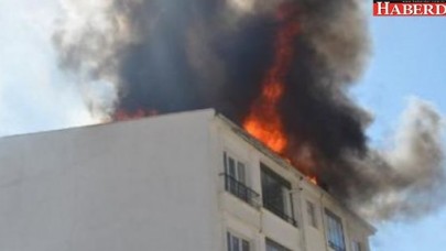 Beyoğlunda işçilerin barındığı dairede yangın