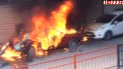 Kağıthanede Otomobil Bomba Gibi Patladı!