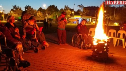 Engelli izciler kampa geleneğini sürdürdü
