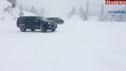 Akseki- Seydişehir yolu kar nedeniyle kapandı!