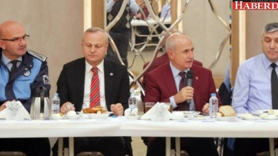 Akgün, zabıtayla kahvaltıda bir araya geldi