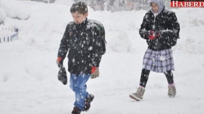 O ilde okullara kar tatili