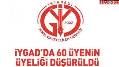 60 kişinin üyeliği düşürüldü