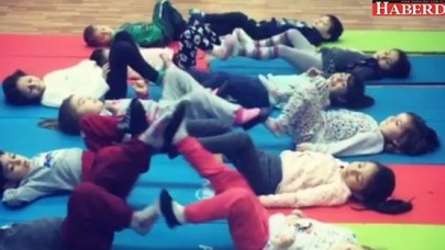 Çocuklar spor yapma kültürünü öğreniyor