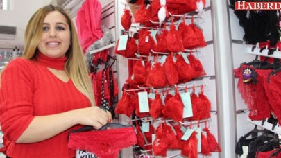 Kırmızı iç çamaşırı satışı iki katına çıktı