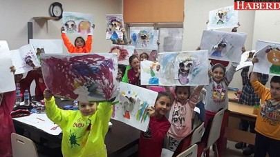 Resim Kursu hayatlarına renk katıyor