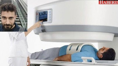 MRI cihazı adamı yuttu