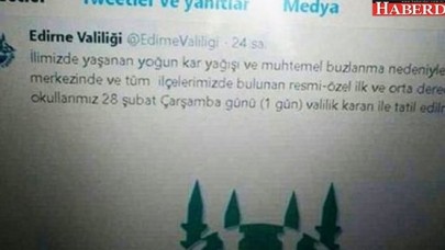 Edirneyi karıştıran tweet