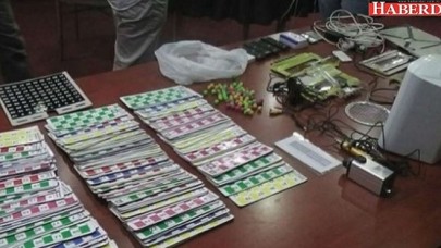 Lüks villalara tombala baskını