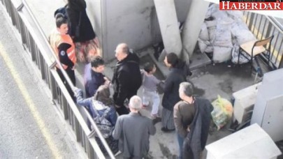 Metrobüs durağında korku dolu anlar