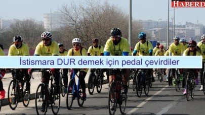 İstismara DUR demek için pedal çevirdiler