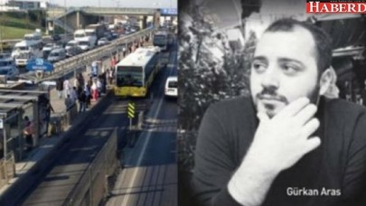 Metrobüs durağında korkunç olay