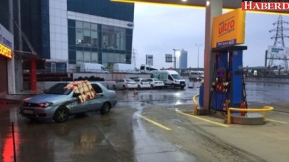 Benzin İstasyonunda Faciadan Dönüldü