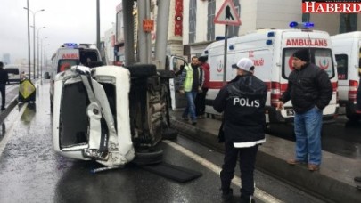 Avcılarda Kontrolden Çıkan Araç Takla Attı: 7 Yaralı