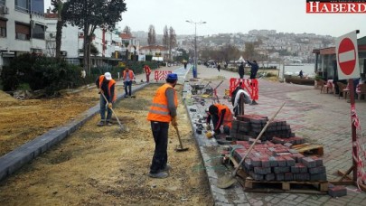 Sahil yaz mevsimine hazırlanıyor