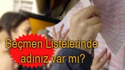 DİKKAT...Seçmen listesi kontrolü için yarın son gün