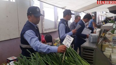 Zabıta ekiplerinden  Pazar denetimi