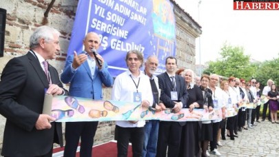“Adım Adım Sanat” sergisi Büyükçekmece Kervansaray’da açıldı