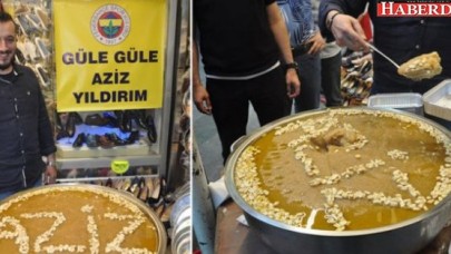 Aziz Yıldırım için helva dağıttı