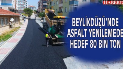 BEYLİKDÜZÜ’NDE ASFALT YENİLEMEDE HEDEF 80 BİN TON