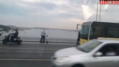 Köprüde intihar girişimi!