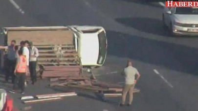 Mahmutbey gişelerde kaza