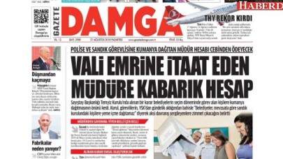 Vali emrine itaat eden müdüre kabarık hesap