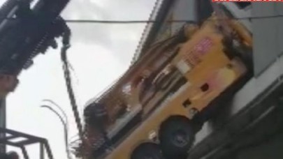 8 Tonluk Vinç Böyle Düştü
