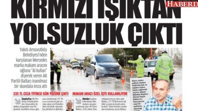 Trafik polisinin durdurduğu arabadan siyasi skandal çıktı