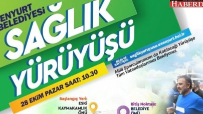 10 bin kişi sağlık için yürüyecek