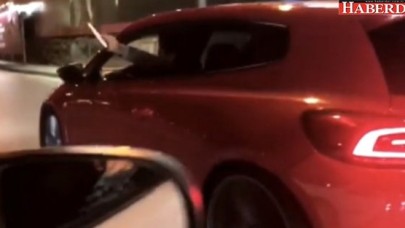 E-5 Karayolunda Aracından Havaya Silahıyla Ateş Açtı Drift Yaptı