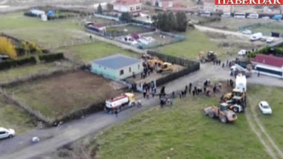 Büyükçekmecedeki 50 Kaçak Binanın Yıkımı Havadan Görüntülendi