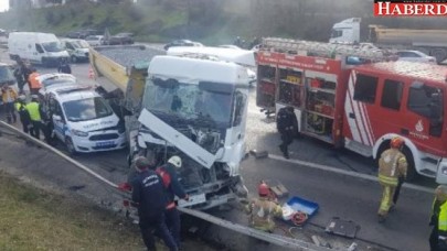 TEMde hafriyat kamyonu dehşeti: Bir polisimiz şehit