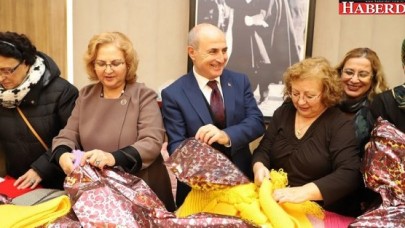 Büyükçekmeceli kadınlar çocuklar üşümesin diye seferber oldu