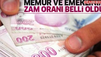 İŞTE MEMUR VE EMEKLİNİN ZAM ORANI