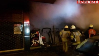 Bahçelievlerde spor salonu alev alev yandı