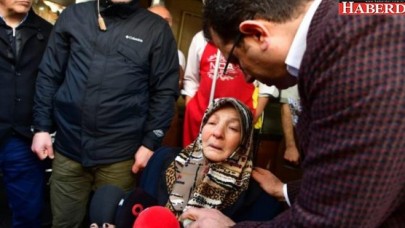 Ekrem İmamoğlunu balkondan gördü, aşağı inip, sarılıp, ağladı