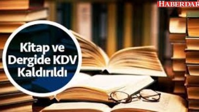 Kitap ve süreli yayınlarda KDV kaldırıldı