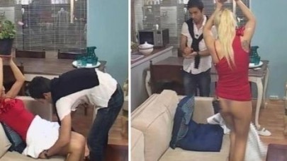 Canlı yayında soyundu