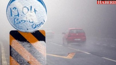 Bolu Dağında nisan karı