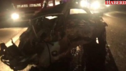 TEM Otoyolunda 6 araç birbirine girdi: 1 yaralı