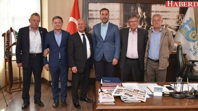 ESKİ BAŞKANLARDAN YILMAZ’A HAYIRLI OLSUN ZİYARETİ