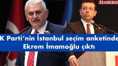 Ak Partinin İstanbul seçim anketinden Ekrem İmamoğlu çıktı