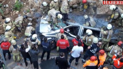 Başakşehirde istinat duvarı çöktü: 1 ölü