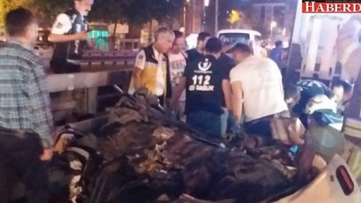 Sürücünün bacağı koptu